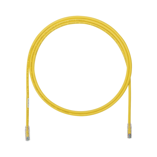 Cable de Parcheo UTP, Cat6A, 24 AWG, CM, Color Amarillo, 0.91 Metros (3 Pies)
