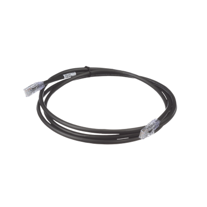 Cable de Parcheo UTP, Cat6A, 24 AWG, CM, Color Negro, 1.52 Metros (5 Pies)
