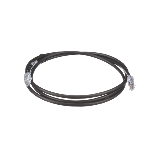 Cable de Parcheo UTP, Cat6A, 24 AWG, CM, Color Negro, 1.52 Metros (5 Pies)