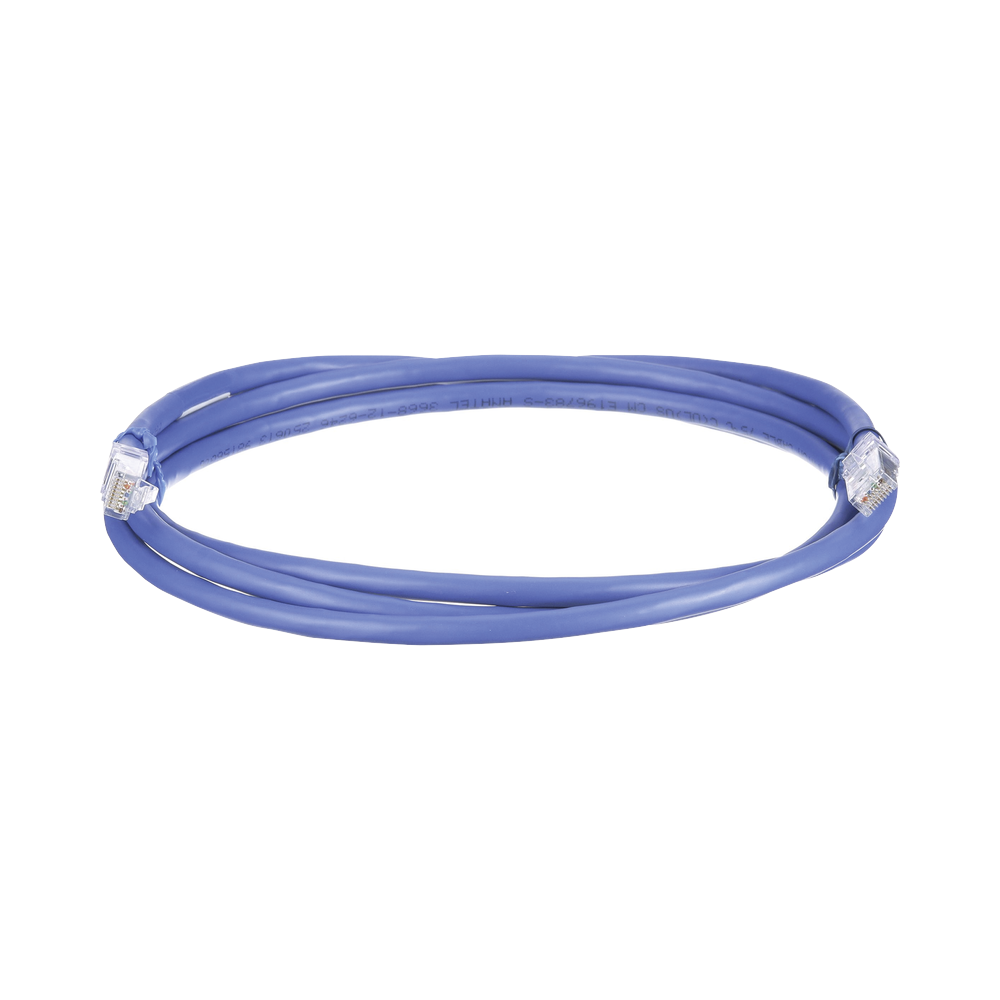 Cable de Parcheo UTP, Cat6A, 24 AWG, CM, Color Azul, 1.52 Metros (5 Pies)