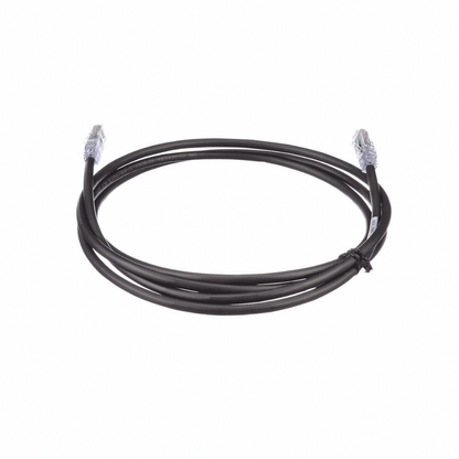 Cable de Parcheo UTP, Cat6A, 24 AWG, CM, Color Negro, 2.13 Metros (7 Pies)