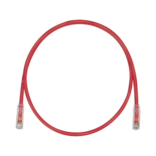 Cable de Parcheo TX6, UTP Cat6, 24 AWG, CM, Color Rojo, 30.48 Metros (100 Pies)
