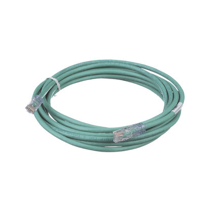 Cable de Parcheo TX6, UTP Cat6, 24 AWG, CM, Color Verde, 4.57 Metros (15 Pies)