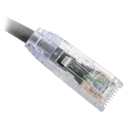 Cable de Parcheo TX6, UTP Cat6, 24 AWG, CM, Color Negro, 0.3 Metros (1 Pie)