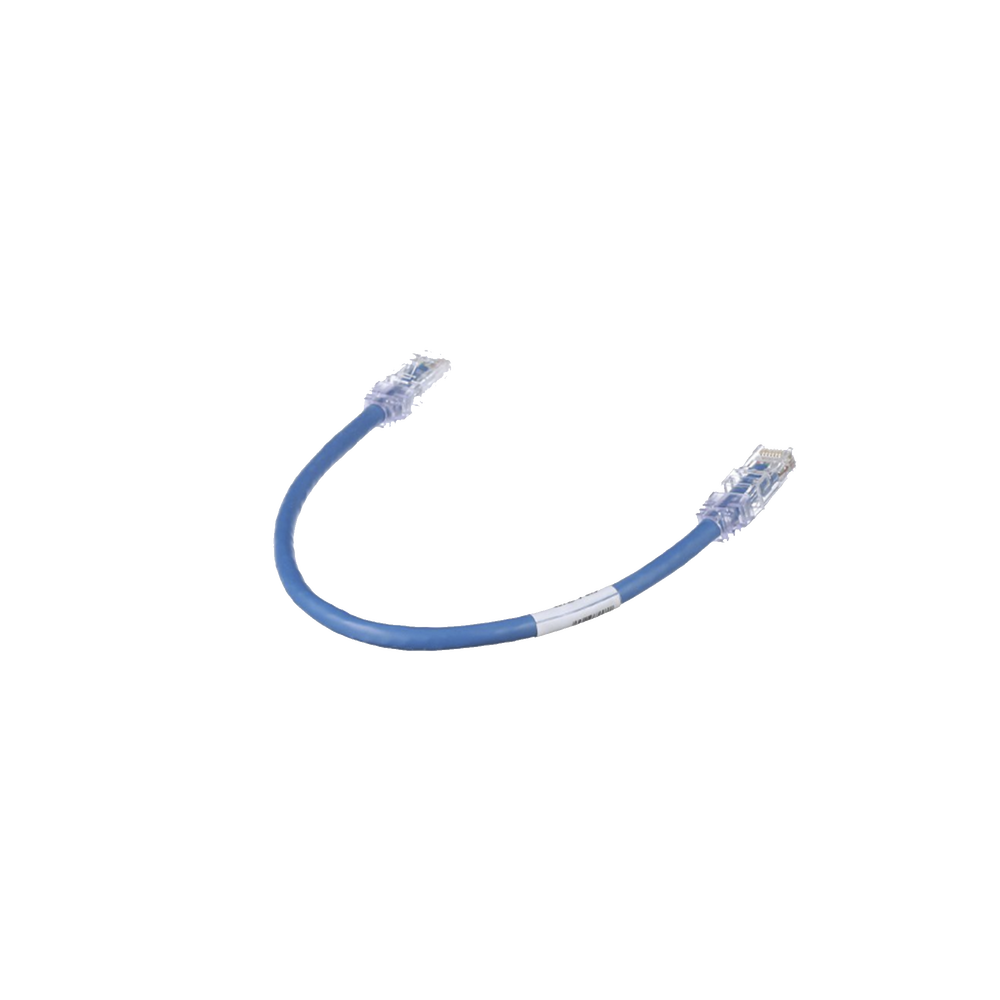 Cable de Parcheo TX6, UTP Cat6, 24 AWG, CM, Color Azul, 0.3 Metros (1 Pie)