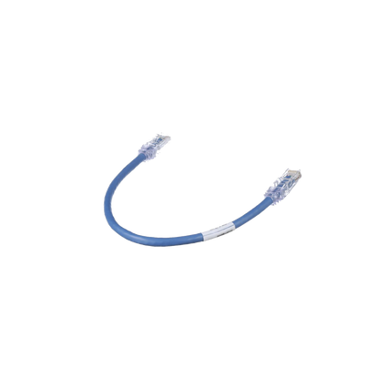 Cable de Parcheo TX6, UTP Cat6, 24 AWG, CM, Color Azul, 0.3 Metros (1 Pie)