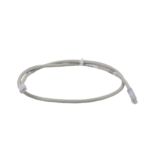 Cable de Parcheo TX6, UTP Cat6, 24 AWG, CM, Color Gris, 0.30 Metros (1 Pie)