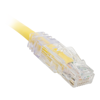 Cable de Parcheo TX6, UTP Cat6, 24 AWG, CM, Color Amarillo, 0.3 Metros (1 Pie)