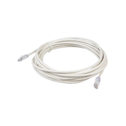 Cable de Parcheo TX6, UTP Cat6, 24 AWG, CM, Color Blanco, 6.1 Metros (20 Pies)