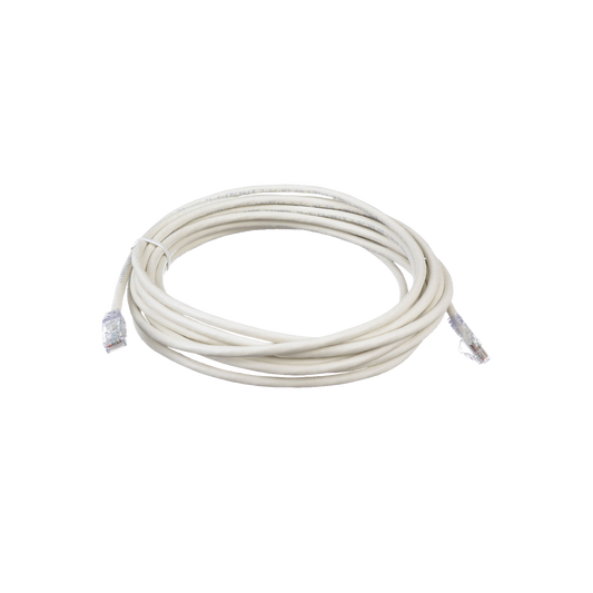 Cable de Parcheo TX6, UTP Cat6, 24 AWG, CM, Color Blanco, 6.1 Metros (20 Pies)