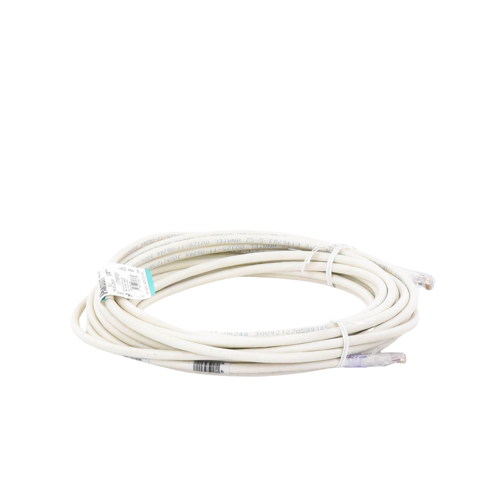Cable de Parcheo TX6, UTP Cat6, 24 AWG, CM, Color Blanco Mate, 9.14 Metros (30 Pies)