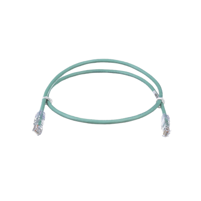Cable de Parcheo TX6, UTP Cat6, 24 AWG, CM, Color Verde, 0.91 Metros (3 Pies)