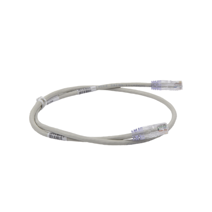 Cable de Parcheo TX6, UTP Cat6, 24 AWG, CM, Color Gris, 0.91 Metros (3 Pies)