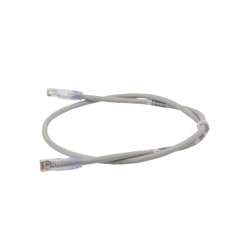 Cable de Parcheo TX6, UTP Cat6, 24 AWG, CM, Color Gris, 0.91 Metros (3 Pies)