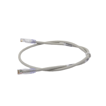 Cable de Parcheo TX6, UTP Cat6, 24 AWG, CM, Color Gris, 0.91 Metros (3 Pies)