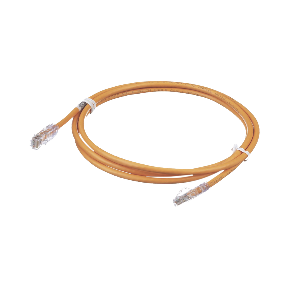 Cable de Parcheo TX6, UTP Cat6, 24 AWG, CM, Color Naranja, 0.91 Metros (3 Pies)