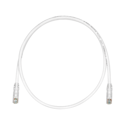 Cable de Parcheo TX6, UTP Cat6, 24 AWG, CM, Color Blanco Mate, 0.91 Metros (3 Pies)