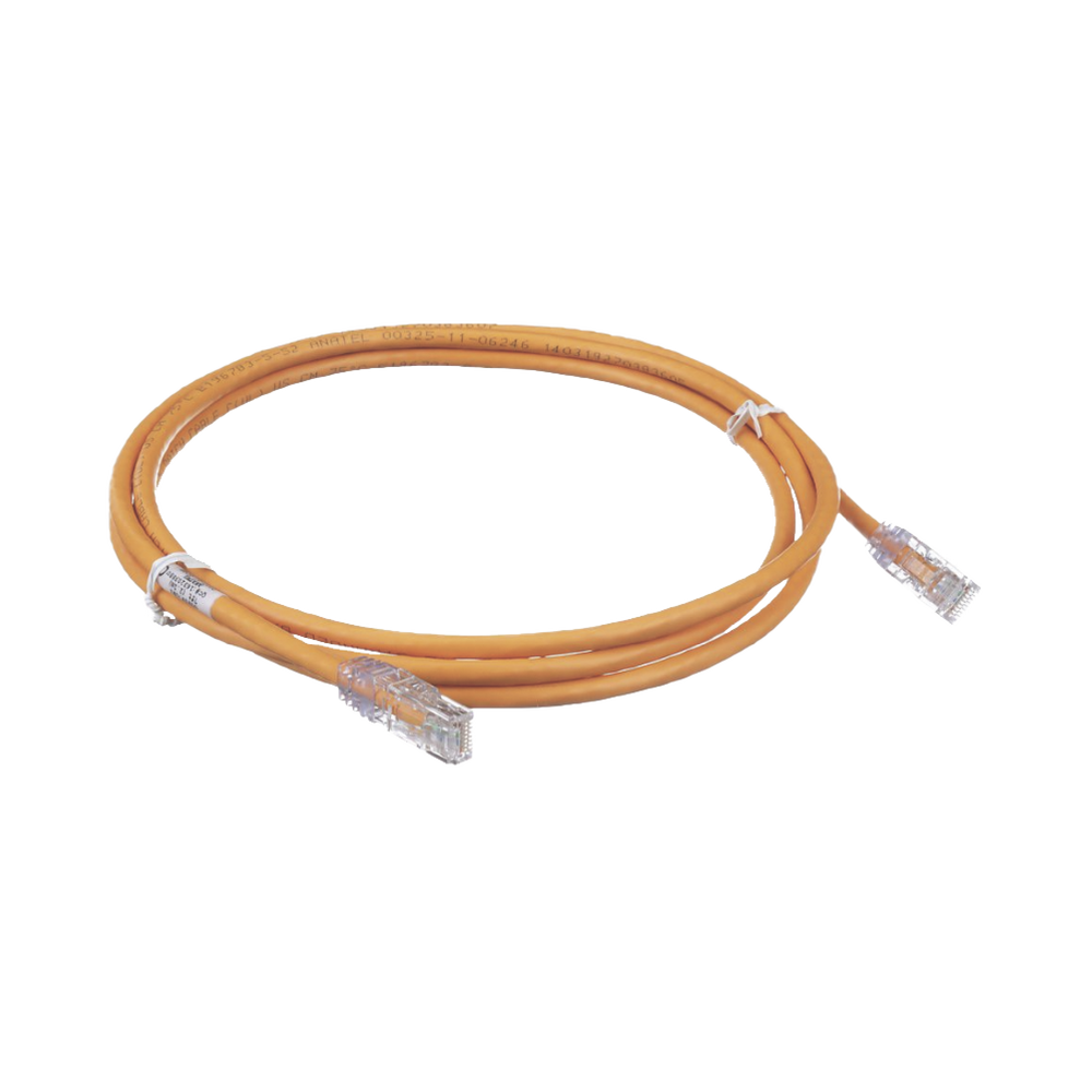 Cable de Parcheo TX6, UTP Cat6, 24 AWG, CM, Color Naranja, 1.52 Metros (5 Pies)