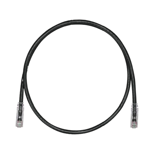 Cable de Parcheo TX6, UTP Cat6, 24 AWG, CM, Color Negro, 1.83 Metros (6 Pies)