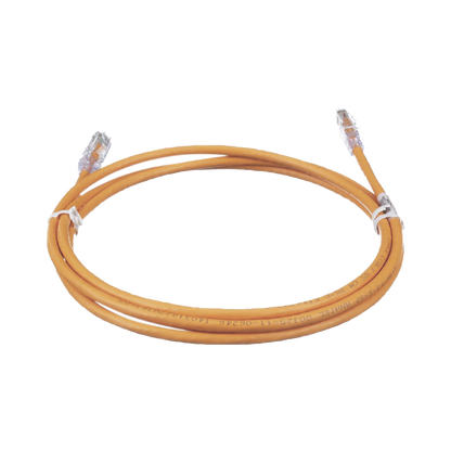 Cable de Parcheo TX6, UTP Cat6, 24 AWG, CM, Color Naranja, 2.13 Metros (7 Pies)