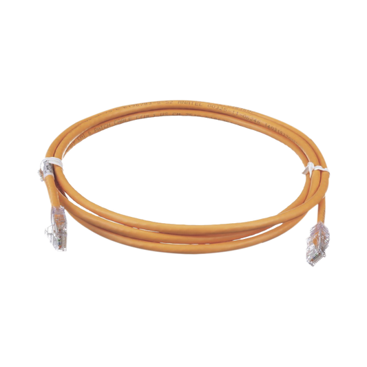 Cable de Parcheo TX6, UTP Cat6, 24 AWG, CM, Color Naranja, 2.13 Metros (7 Pies)