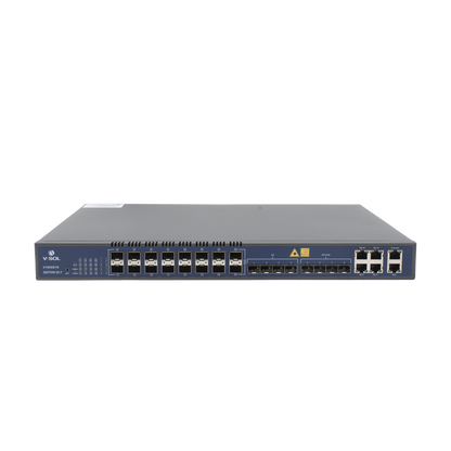 OLT de 16 puertos EPON con 12 puertos Uplink (4 puertos Gigabit Ethernet + 4 puertos SFP + 4 puertos SFP+) , hasta 1,024 ONUS