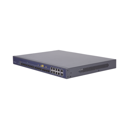 OLT de 8 puertos EPON con 16 puertos Uplink (8 puertos Gigabit Ethernet + 4 puertos SFP + 4 puertos SFP+), hasta 512 ONUs