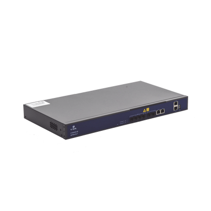 OLT de 4 puertos GPON con 4 puertos Uplink (2 puertos Gigabit Ethernet + 2 Puertos SFP+) , hasta 512 ONUS,