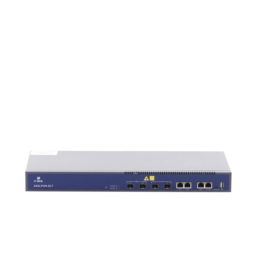 OLT Dual de 2 Puertos XGSPON/GPON / 4 Puertos Uplink (2 Puerto Gigabit RJ45 + 2 Puertos SFP/SFP+) / Hasta 512 ONUs