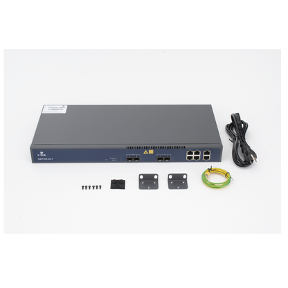 OLT de 2 puertos EPON con 6 puertos Uplink (4 puertos Gigabit Ethernet + 2 puertos Gigabit Ethernet SFP/SFP+) / hasta 128 ONUS
