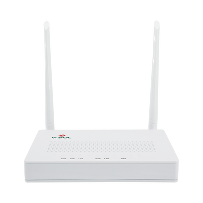 ONU Dual G/EPON con Wi-Fi en 2.4 GHz + 4 puertos LAN Gigabit, hasta 300 Mbps vía inalámbrico
