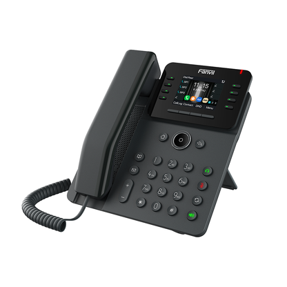 Teléfono IP Empresarial / 12 Líneas SIP / Pantalla Color 2.8" HD 320x240 / Audio HD G.722 y Opus / Conferencia 6 Vías / Bluetooth 5.4 / PoE 802.3af / Gigabit