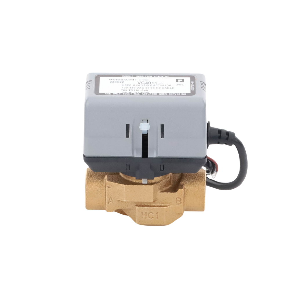 Válvula 3/4 De 2 Vías Conexión de rosca BSPT Con Actuador 40011 A 120V, On/off