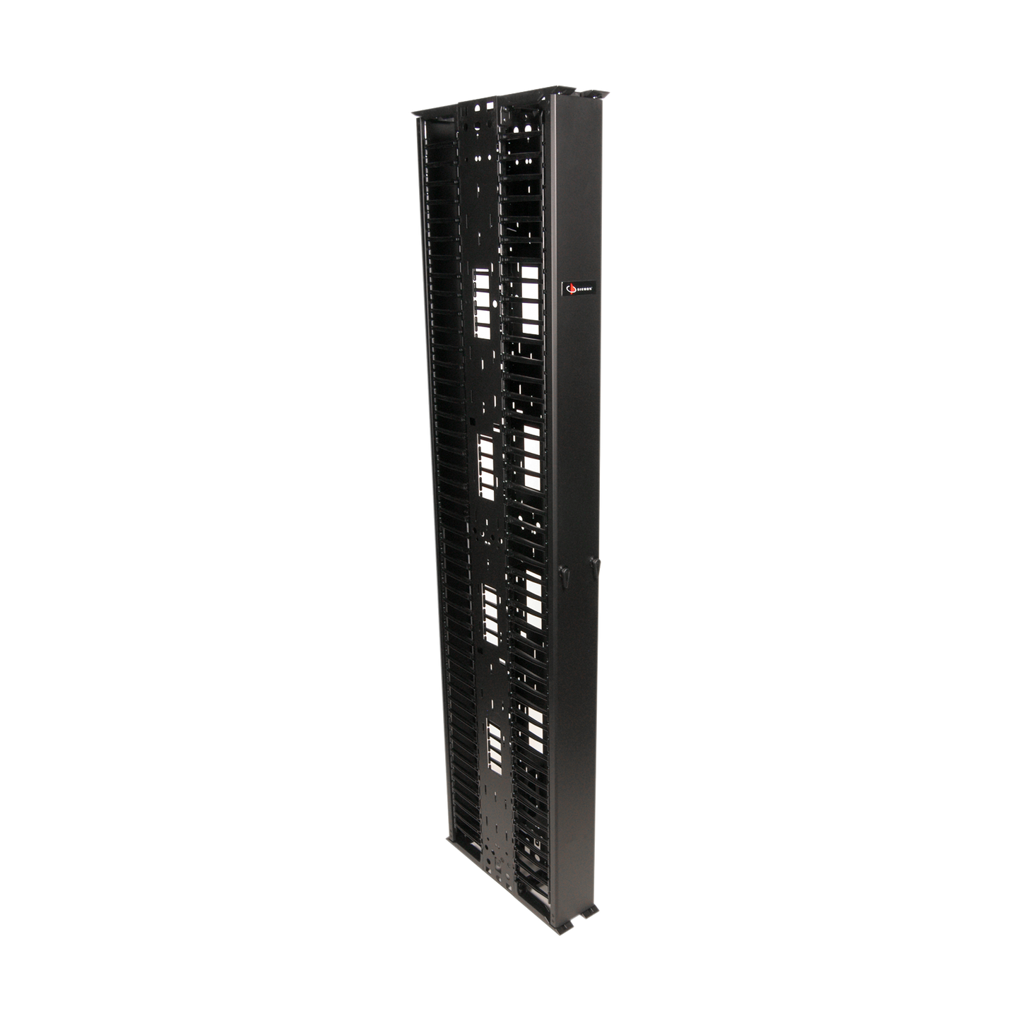 Organizador RouteIT Vertical Doble de 45UR,  Fabricado en Acero Laminado en Frío 16AWG, 6in (152mm) de Ancho