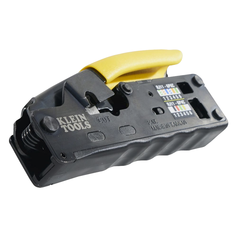 Ponchadora/Pelacables/Cortacables Compacta con Matraca para Conectores  RJ45 y RJ11/RJ12.