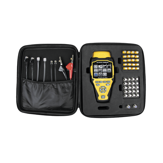 Juego de Probador de Cables de Red con Transmisores Remotos Scout? Pro Max. Detecta la Capacidad de la Red y las Velocidades de Conexión hasta 10 Gbps