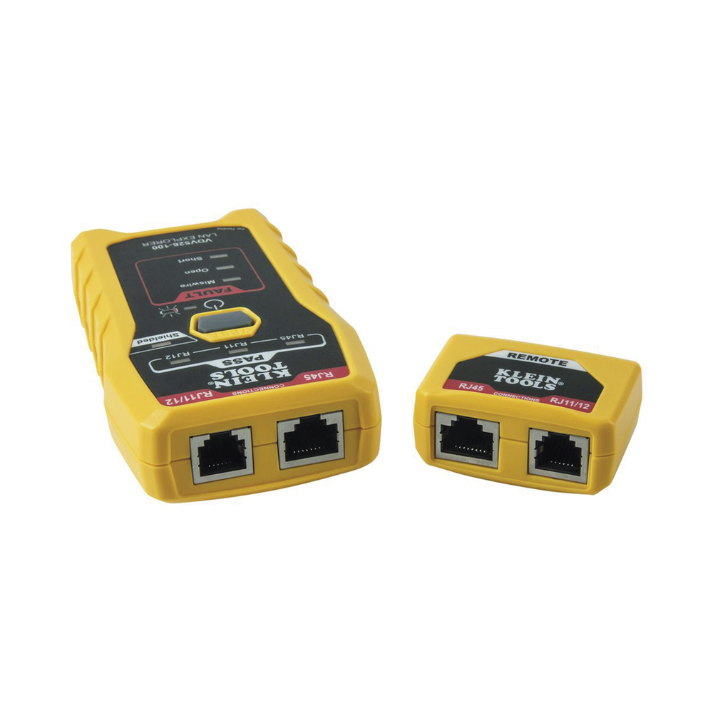 Probador de Cables de Red y Probador de Cables de Datos LAN Explorer™ con Transmisor Remoto.