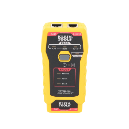 Probador de Cables de Red y Probador de Cables de Datos LAN Explorer™ con Transmisor Remoto.