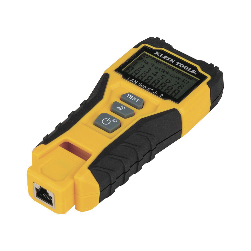 Tester  de Cable LAN Scout™ Jr. 2/ Para: Prueba aprobada/ Error de Cableado/ Falla de Circuito Abierto o Cortocircuito/ Par Dividido/ Blindaje.