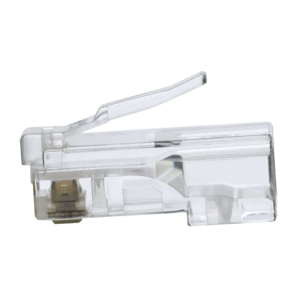 Conectores modulares de datos RJ45/CAT5e, paquete de 100 unidades.