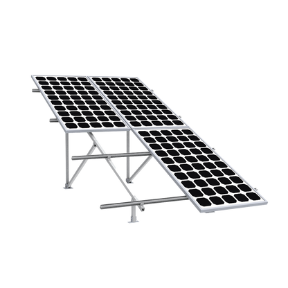 Montaje para Panel Solar 2X2, Riel 5 de 2700mm para Módulos con Espesor de 30-35mm, Vel. de Viento Máx. 136km/h