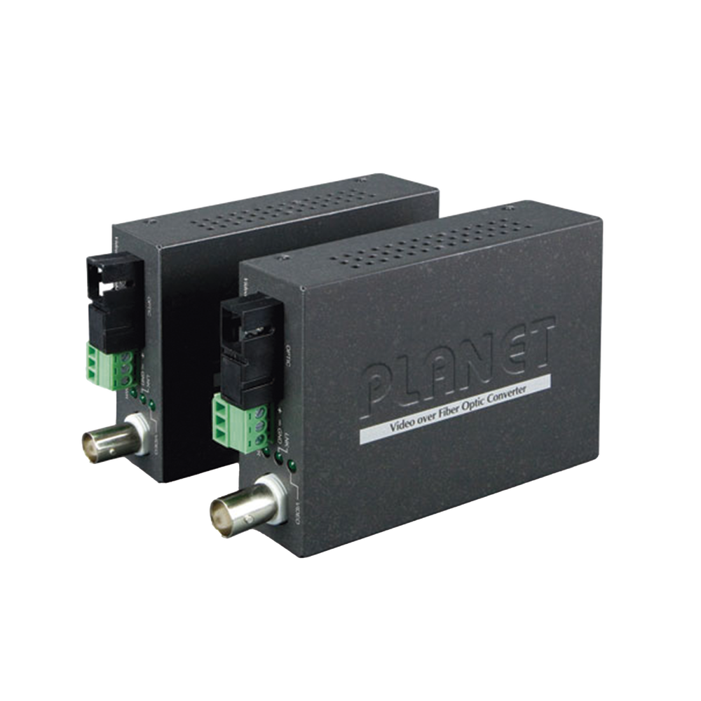 Kit Convertidor de Medios de Video Sobre Fibra Gigabit WDM-SC, Monomodo a 20 km, Tipo de Video AHD/TVI/CVI/CVBS