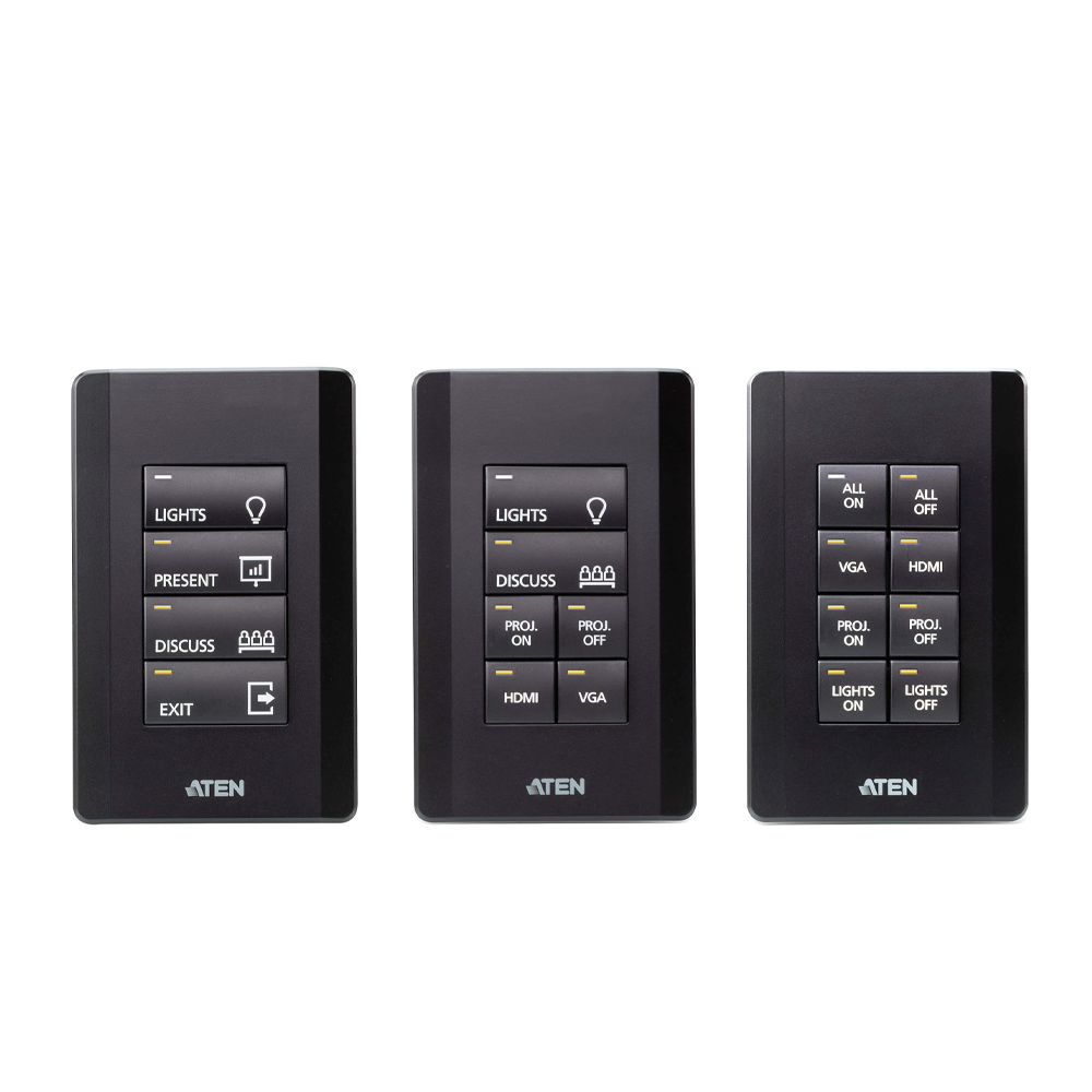 Sistema de control ATEN | Teclado de 8 botones (EE. UU., 1GANG) | BLANCO |