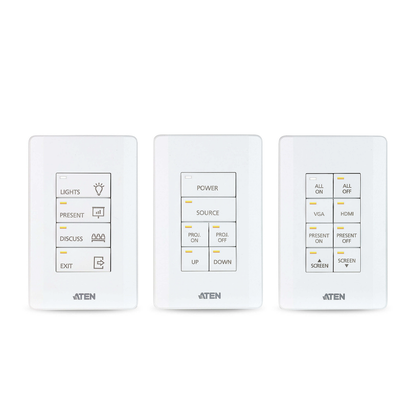 Sistema de control ATEN | Teclado de 8 botones (EE. UU., 1GANG) | BLANCO |