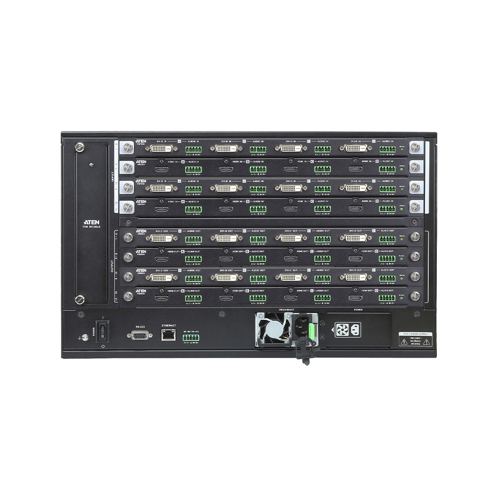 Matriz de Conmutación HDMI | 16 Entradas x 16 Salidas | Solución Modular | Múltiples Métodos de Control