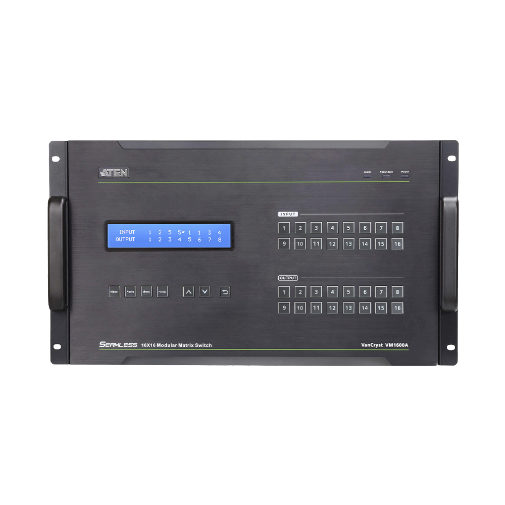 Matriz de Conmutación HDMI | 16 Entradas x 16 Salidas | Solución Modular | Múltiples Métodos de Control
