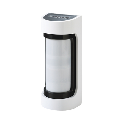 Sensor de Movimiento / 12 Metros de Detección / 100% Exterior / Serie Shield de Optex / Diseño Estético y Formal / Inalambrico (Alimentacion)