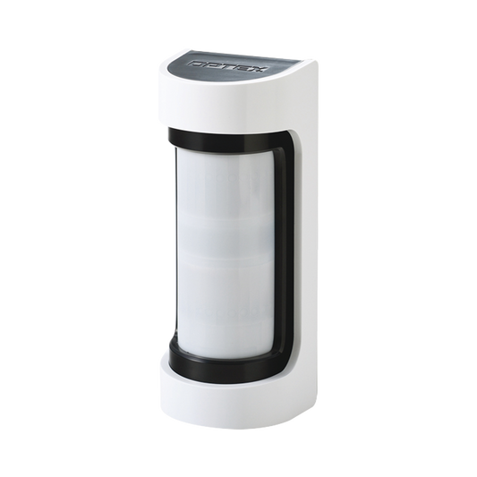 Sensor de Movimiento / 12 Metros de Detección / 100% Exterior / Serie Shield de Optex / Diseño Estético y Formal / Inalambrico (Alimentacion)