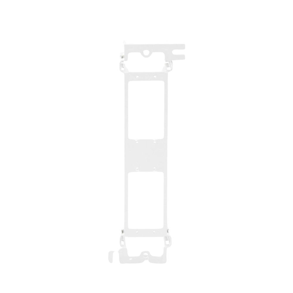 Montaje de Pared para Panel de Parcheo de 12 Puertos, Color Blanco