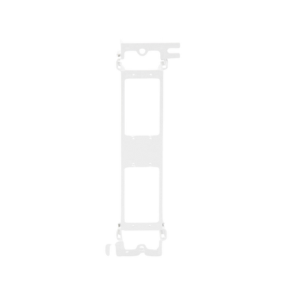 Montaje de Pared para Panel de Parcheo de 12 Puertos, Color Blanco